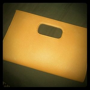 Large brown clutch